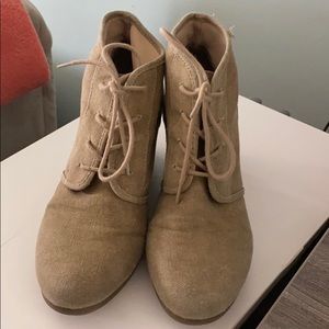 Beige booties